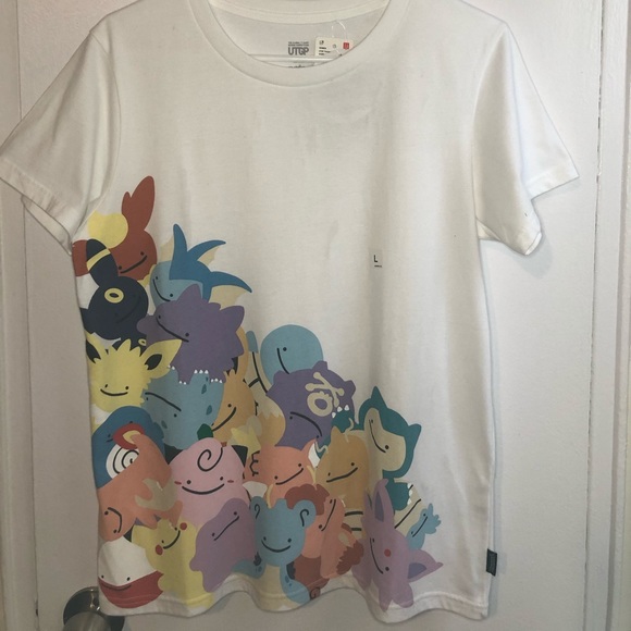 Uniqlo Tops - Uniqlo Pokemon 2019 collection-Ditto graphic tee